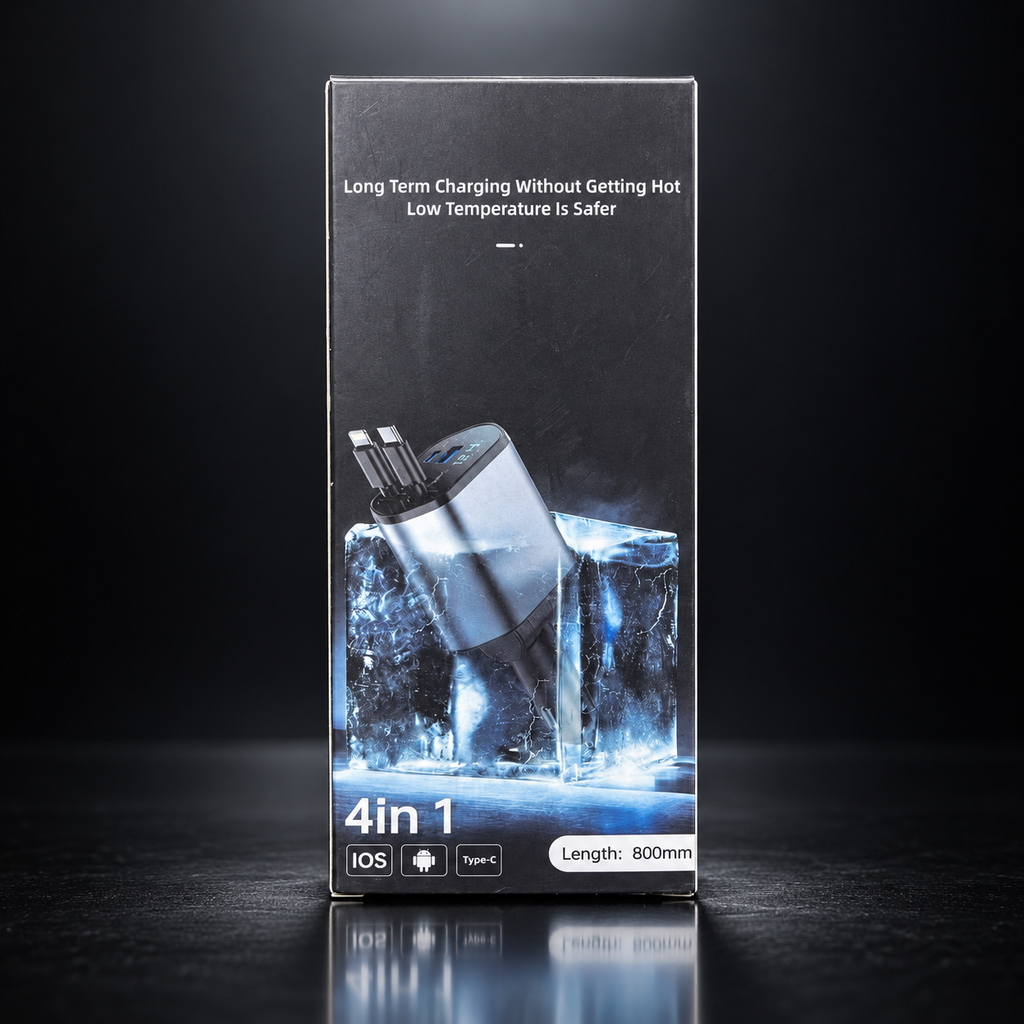 4-in-1 Fast Charging Cable – 800mm